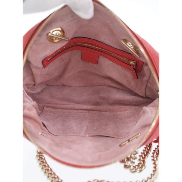 Gucci Soho Double Chain Shoulder Bag Leather - Picture 3 of 9